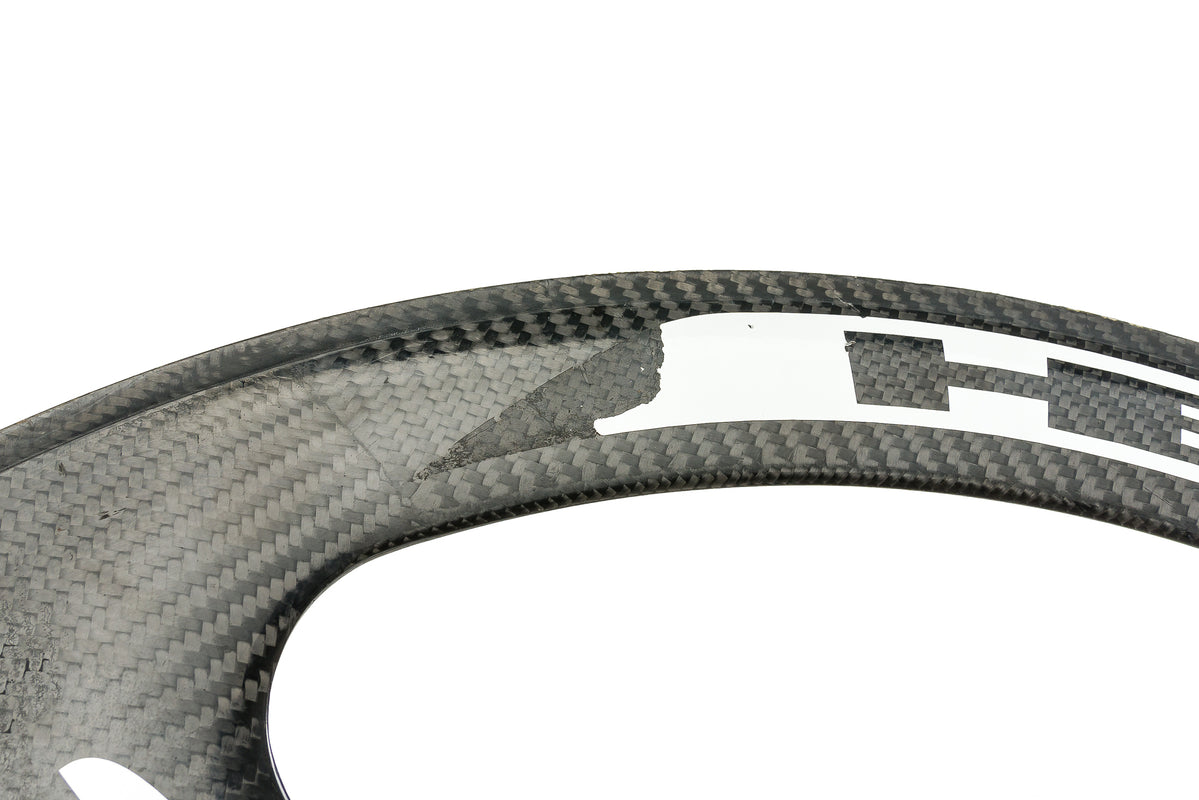 HED 3C Trispoke Carbon Tubular 700c Front Wheel detail 2