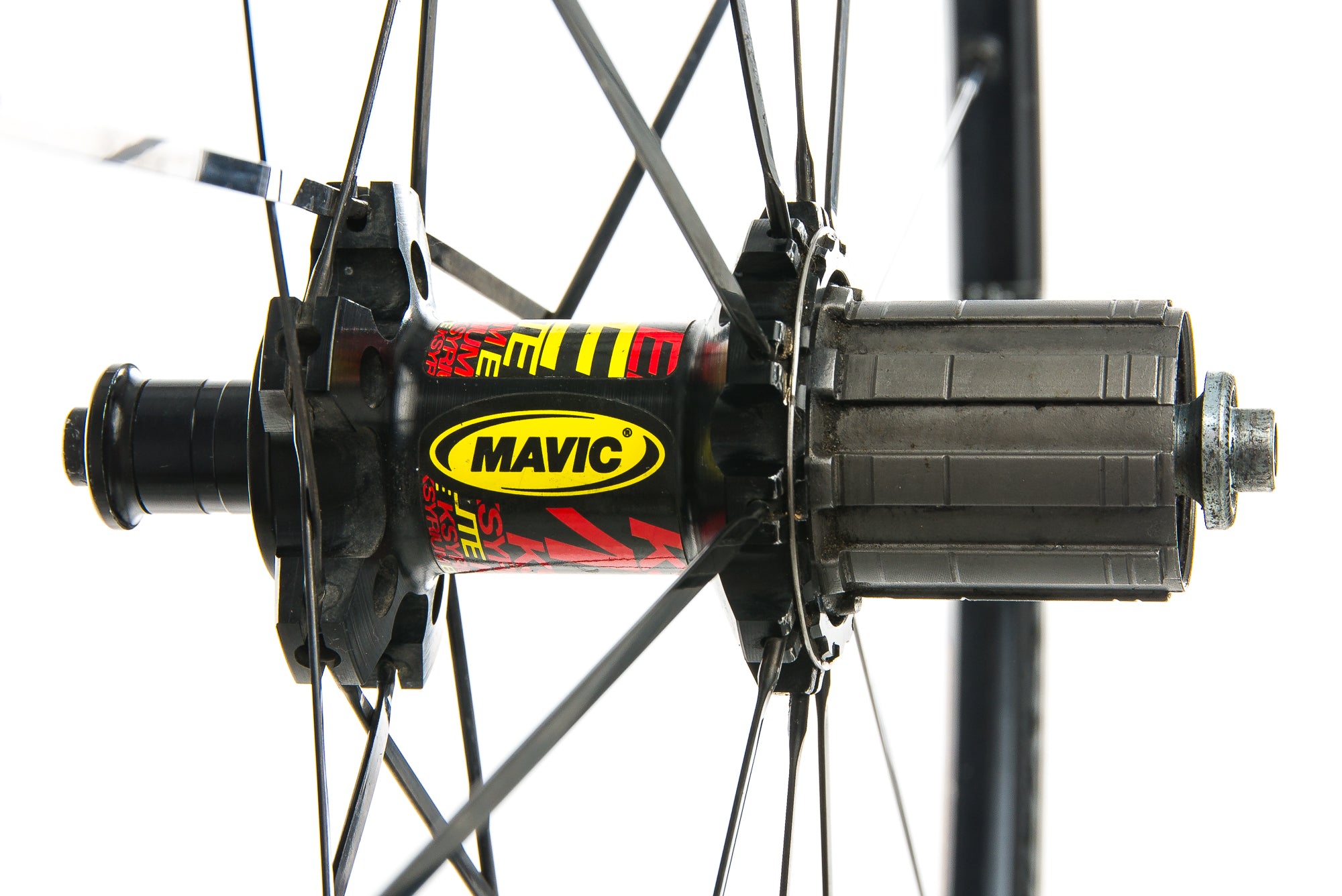 Mavic Ksyrium Elite Aluminum Clincher 700c Rear | The Pro's Closet