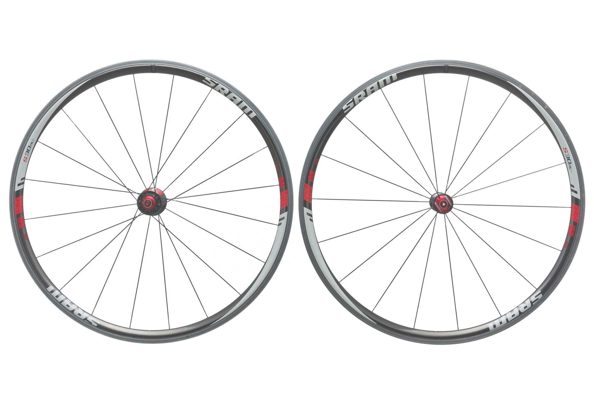 SRAM S30 AL Race Aluminum Clincher 700c Wheelset | The Pro's Closet