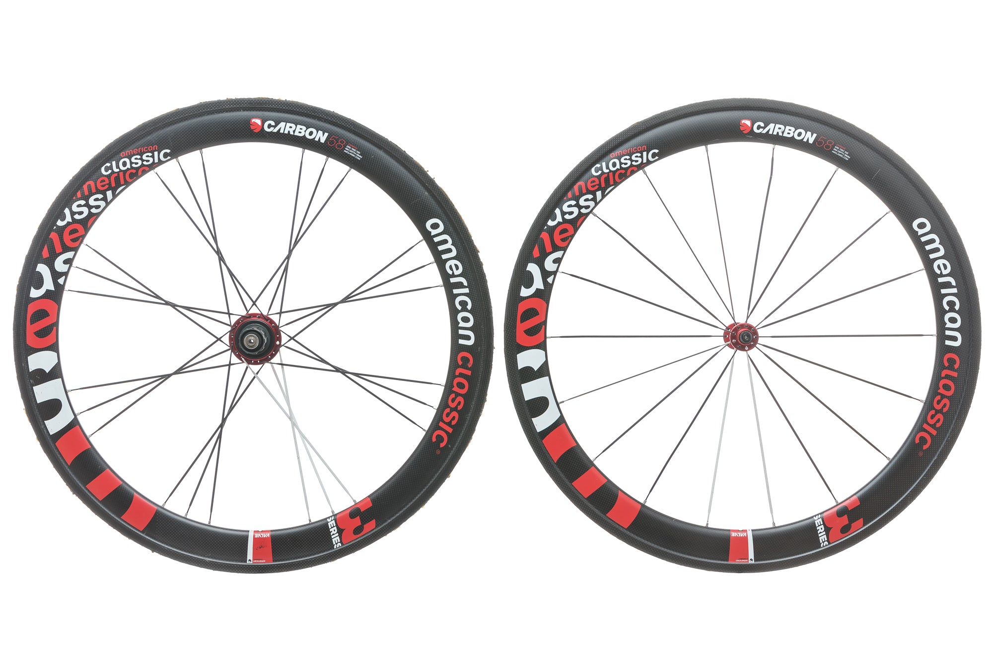 american classic laufräder rennrad American Classic Racing Carbon 58 3 Series Tubular 700c Wheelset