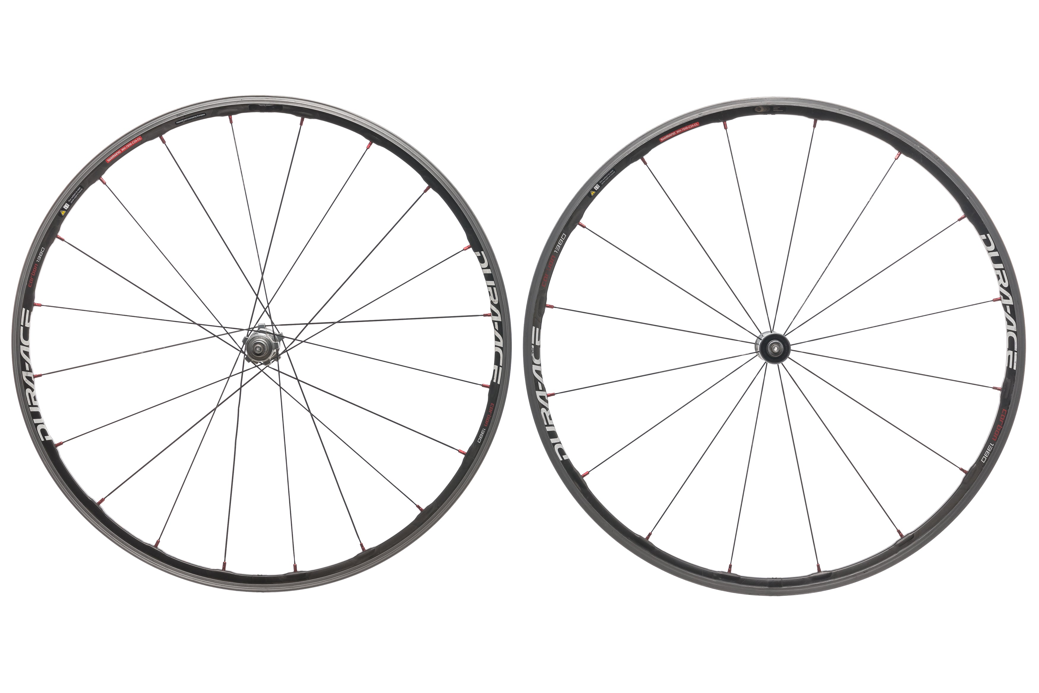 パーツ SHIMANO DURA ACE WH-7850 carbon 1380 Shimano Dura Ace 1380 Carbon Wheelset |