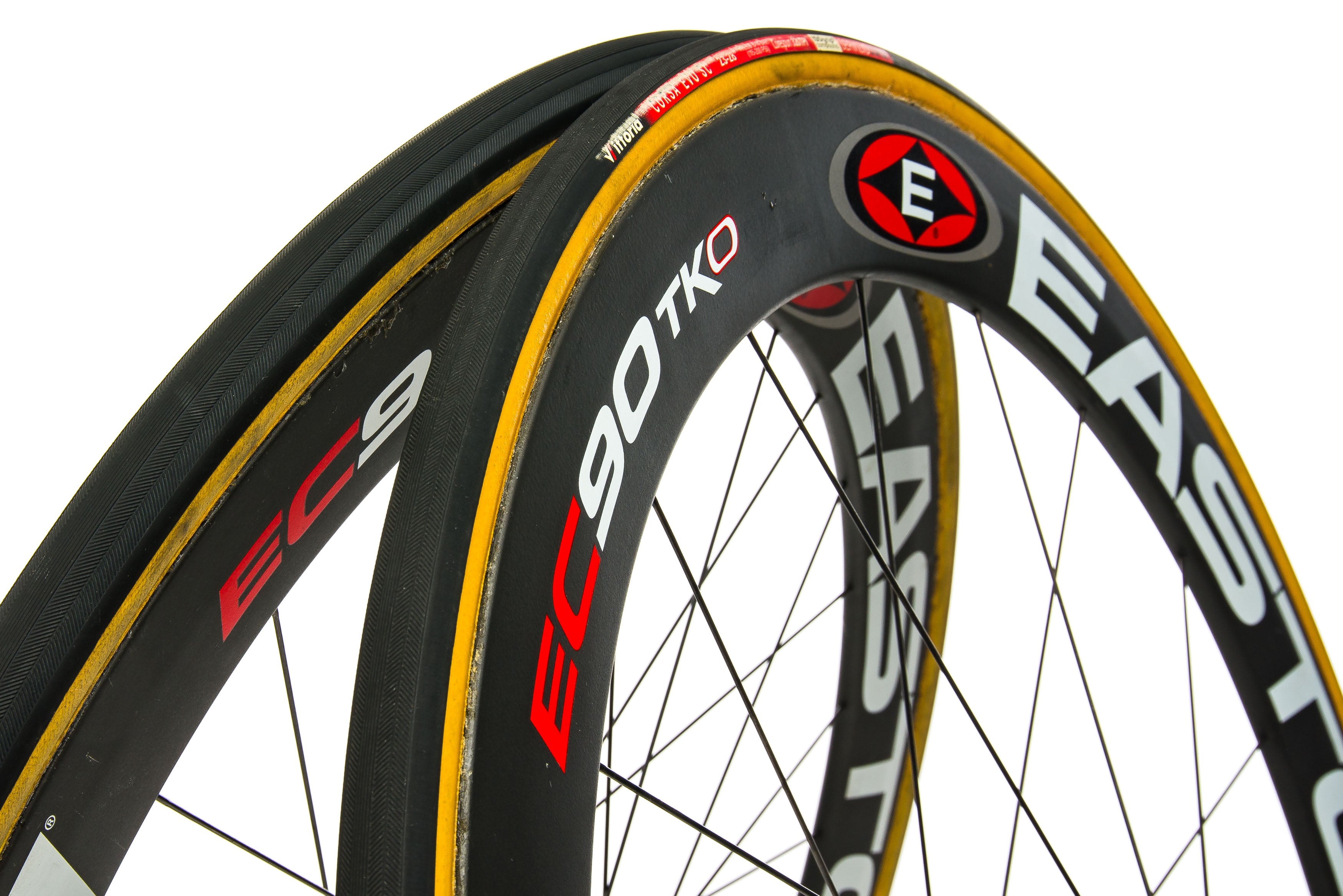 Easton EC90 TKO Carbon Tubular 700c Wheelset | The Pro's Closet