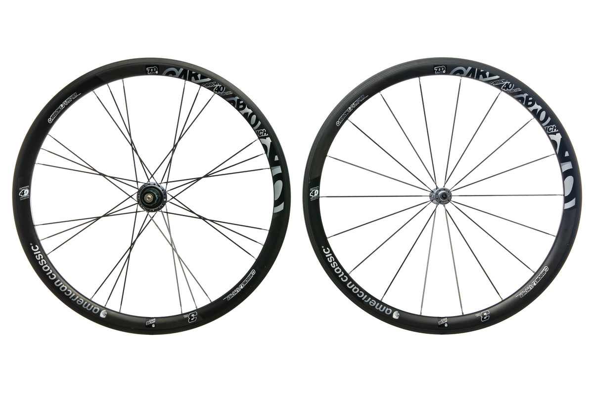 American Classic Carbon 40 Clincher 700c Wheelset drive side