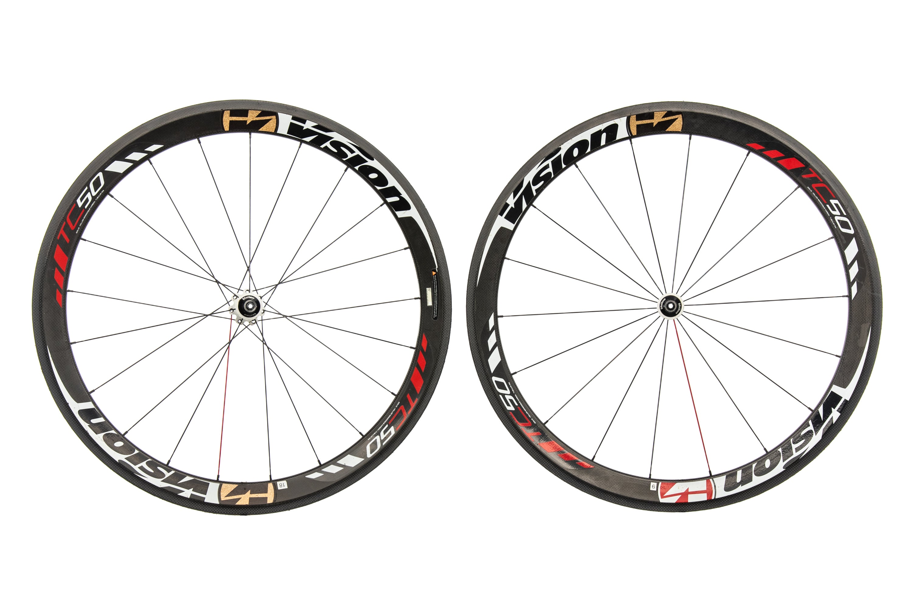 Vision TC50 Carbon Tubular 700c Wheelset | The Pro's Closet