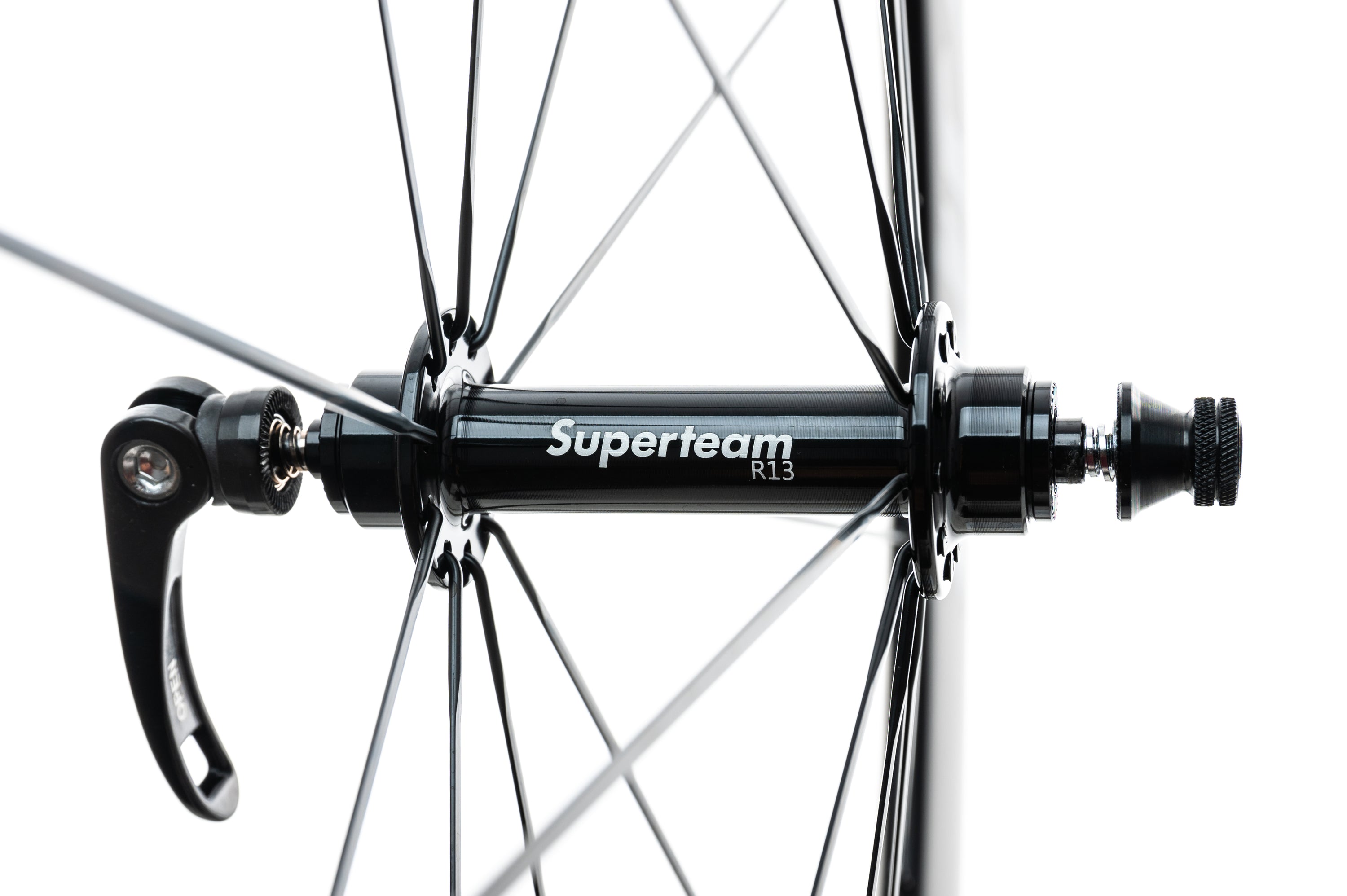 Superteam 50mm 25mm Carbon Fiber Wheelset Disc Brake Road Bike Wheels 700c Clincher (Black Decal Superteam 50mm 25mm Carbon Fiber Wheelset Disc Brake Road Bike Wheels 700c Clincher (Black Decal