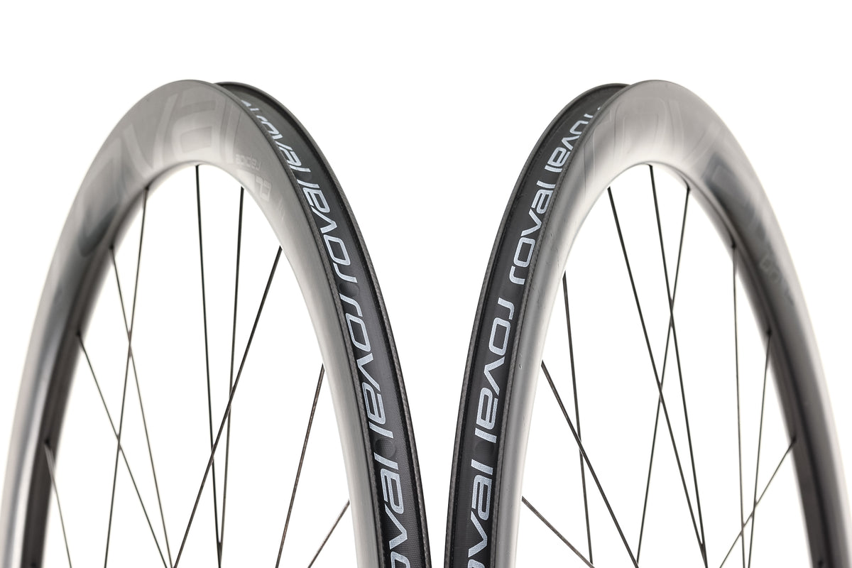 Roval ロードバイクホイール 700c 700c Carbon Roval Rapide CL 40 Disc Tubular Wheelset QR 11 Speed