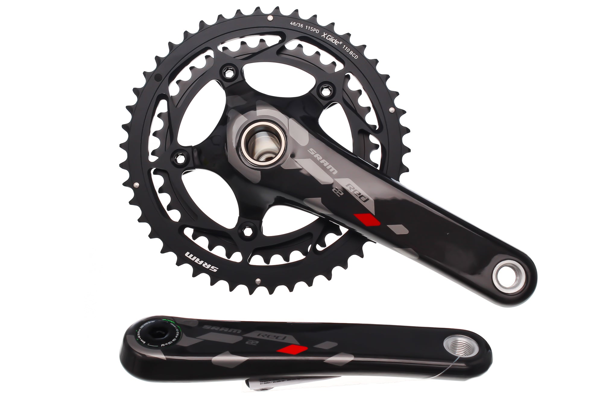 11 Speed Sram Red 36t Chainring Gxp Red Crankset SRAM Red 22 Crank