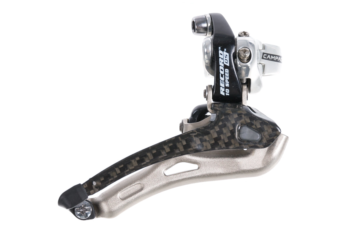 Campagnolo Record QS Carbon Front Derailleur 2x10 Speed 32mm Clamp-On drive side