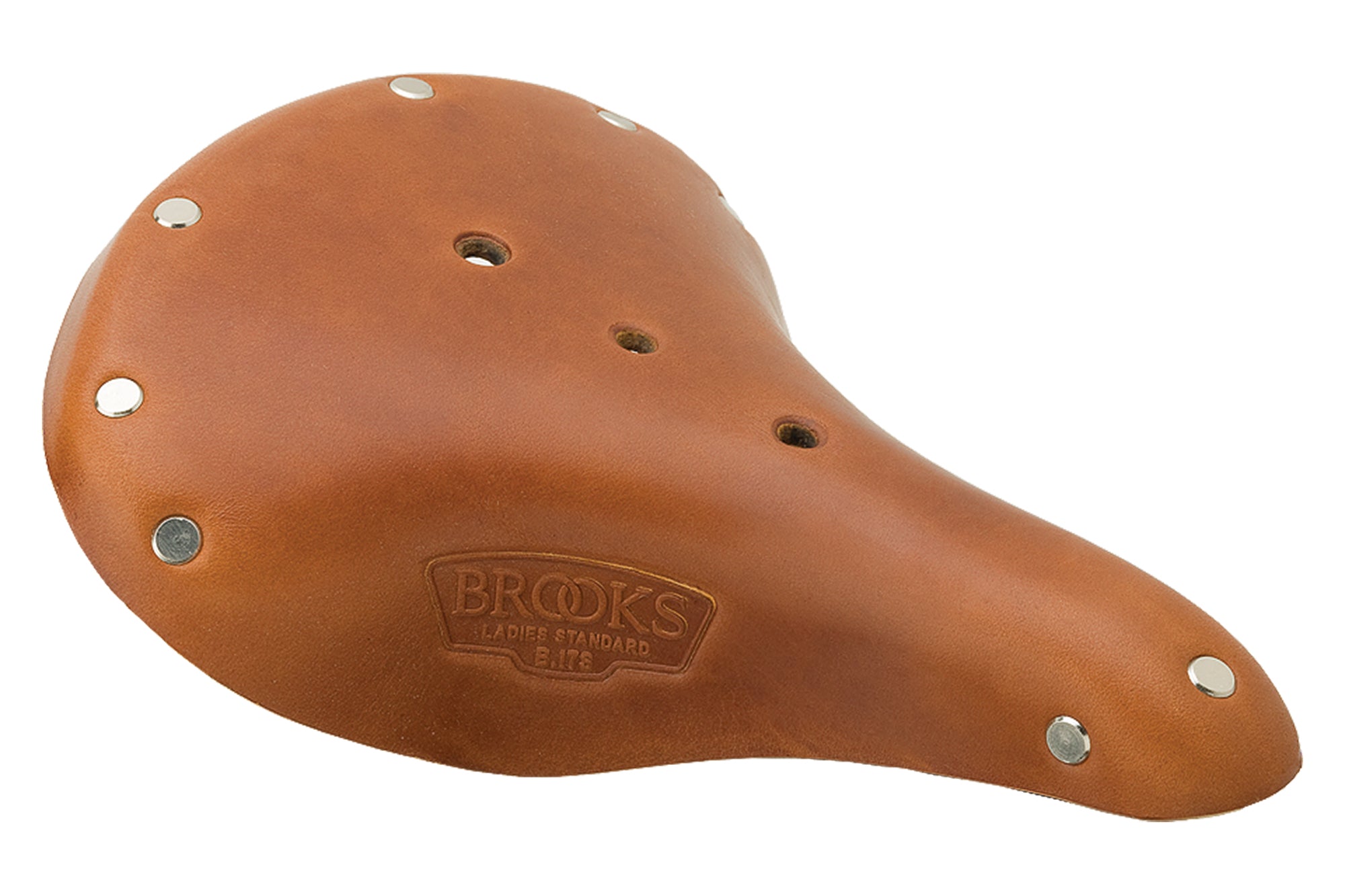 Brooks B17 Saddle 175mm Steel Rails Brown Leather Honey drive side
