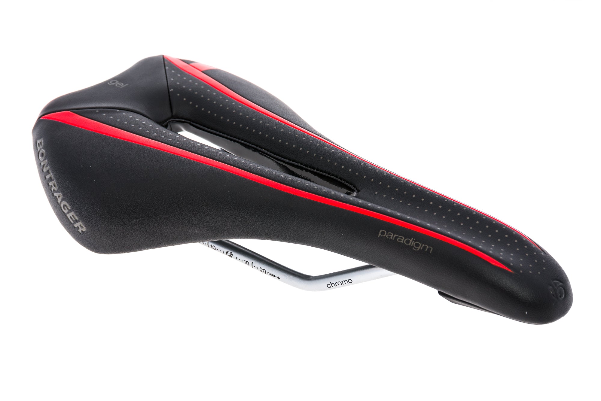 Bontrager Paradigm Saddle 135mm Cr-Mo Rails Black/Red