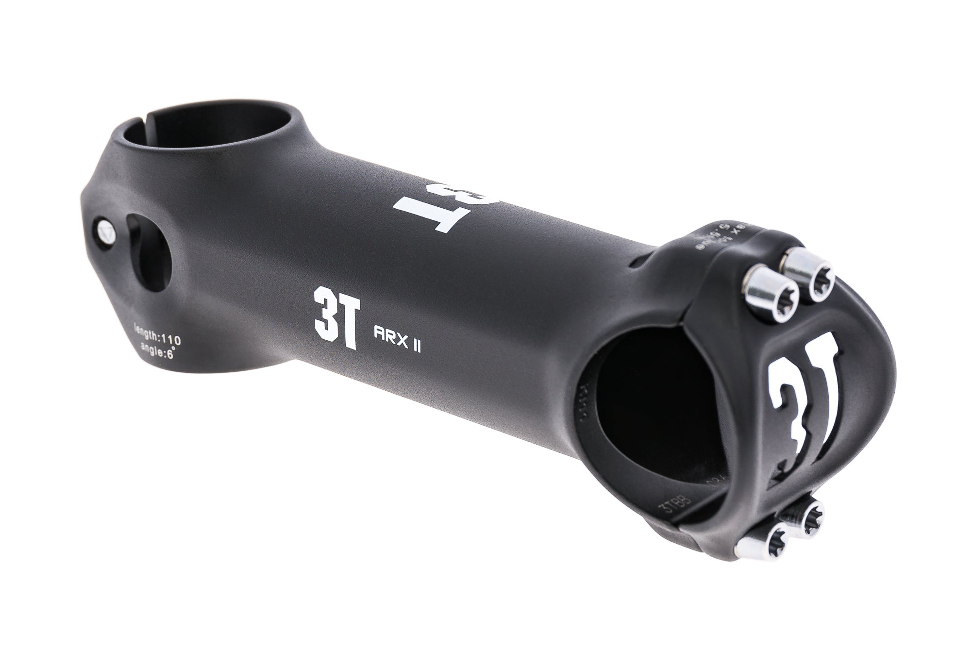 3T ARX-II Stem 31.8mm 110mm 6 Degree Aluminum Black drive side
