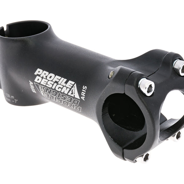 Tige De Vélo Profile Design Aris 70mm - Aluminium, 1 1/8", Angle +7°, Légère, Noire