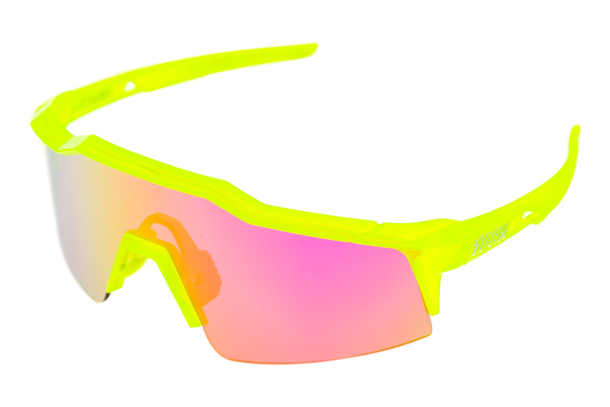 100% SpeedCraft Sunglasses Acidulous Frame Purple Multilayer Mirror Lens drive side