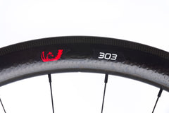 Zipp 303 Firecrest / CycleOps PowerTap Carbon Clincher 700c Wheelset front wheel